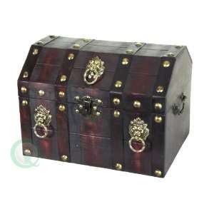  Antique Pirate Treasure Chest with Lion Rings