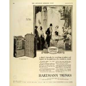  1925 Ad Backstage Follies Hartmann Wardrobe Trunks Luggage 