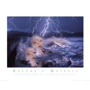   Majesty Waves Poster by Warren Faidley (28.00 x 22.00)
