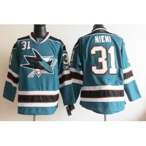 Antti Niemi Jersey San Jose Sharks #31 Blue Jersey Hockey Jersey 