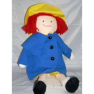  20 Madeline Plush Rag Doll with Plastic rain hat Toys 