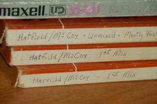 Lot 6 Maxell 35 180 Reel to Reel 12 Tape Jimmy Wolford Hatfield McCoy 