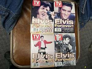 1997 ELVIS PRESLEY COLLECTORS TV GUIDES ALL 4 AUGUST 16 22 EXCELLENT 