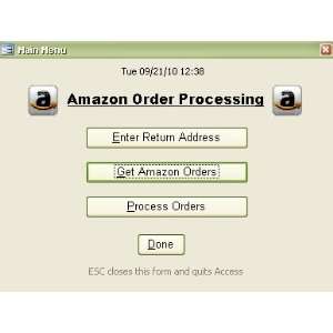   Order Processing for MS Access Replacement for ASON 