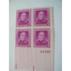   Block of 4, $.03 Cent US Postage Stamps, Samuel Gompers, 1950, S#988