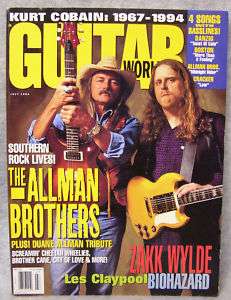 GUITAR WORLD MAGAZINE   JULY 1994 (ALLMAN BROTHERS)  