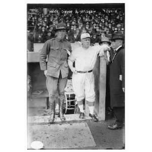  Hank Gowdy in military uniform with manager John McGraw 