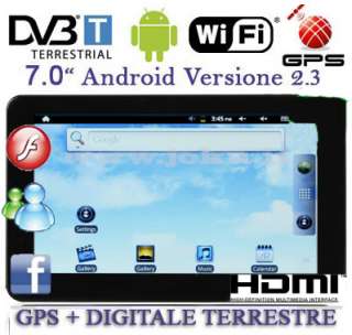 APAD TABLET 7 ANDROID 2.3 GPS, DVB T, WIFI, JAVA, HDMI  