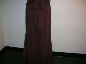 VERA WANG long brown evening gown dress 4 6 BEAUTIFUL!!  