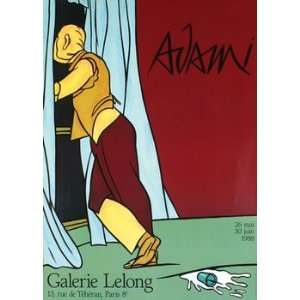 Galerie Lelong Offset Lithograph by Valerio Adami. size 19.75 inches 