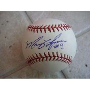  Marquis Grissom Autographed Ball   Braves expos Official 
