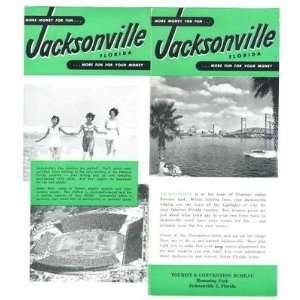  Jacksonville Florida Tourist Brochure Pictorial 1950s 