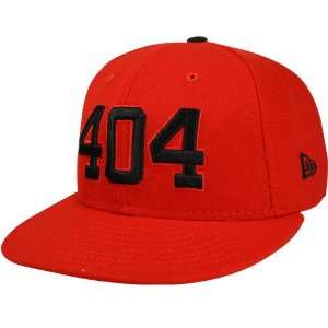  New Era Red 404 Area Code 59FIFTY (5950) Fitted Hat 