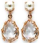 Amaro Clear Crystal Prism Earrings