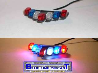 24 Flashing LED Police Lightbar Vector Style 10  