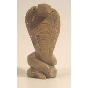  Soapstone Cobra Snake Figurine 6.0h Cobra Snake Stone 