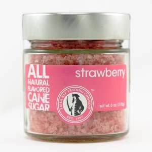 Leila Bay Trading Company Strawberry Crystal Cane Sugar 6 Pack:  