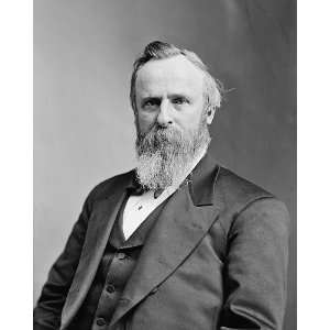  President Rutherford B Hayes Brady Portrait 8x10 Silver 