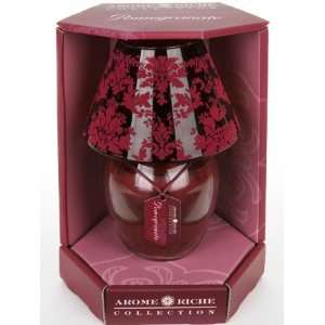  Arome Riche Jar Candle with Flocked Glass Shade 