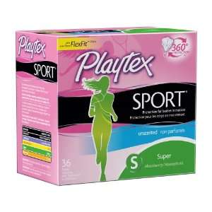  Playtex Sport Tampon, Super Absorbency, Unscented, 36 
