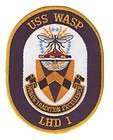 NAVY U.S.S.WASP LHD 1 SHIP PATCH