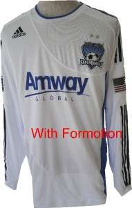 NEW Mens $120 ADIDAS San Jose EARTHQUAKES SOCCER MLS Authentic Away 
