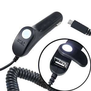   M300 Series S20 Pin Car Charger with USB Port, ATT Logo Electronics