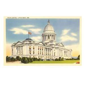  State Capitol, Little Rock, Arkansas Giclee Poster Print 