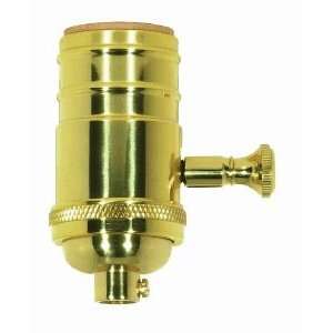  Satco PL CAST BRASS 150W FULL RANGE DIMMER 1/8 CAP WITH 