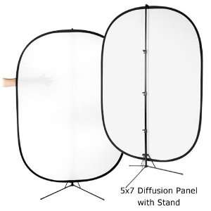 Fotodiox 5x7 Collapsible Soft Diffuser Panel kit w/ Stand, for 