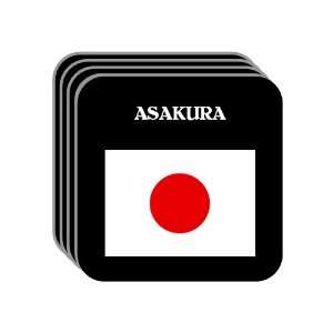  Japan   ASAKURA Set of 4 Mini Mousepad Coasters 