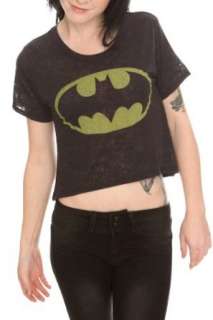  DC Comics Batman Logo Burnout Top Plus Size: Clothing