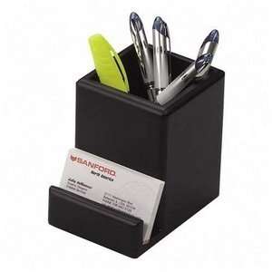  Rolodex Wood Tones Pencil & Business Card Holder Office 