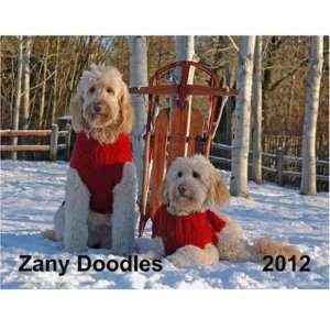    2012 Zany Doodles Goldendoodle Wall Calendar