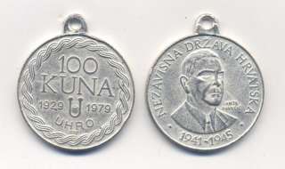 CROATIA / 100 Kuna NDH * USTASHAS LEADER ANTE PAVELIC 1979 COMMEM 