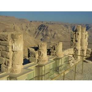 Ruined Winter Palace of King Herod on Top of the Fortress of Masada 