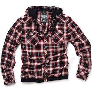One Industries Red Wolf Flannel Long Sleeve with Hood   Medium/Black 