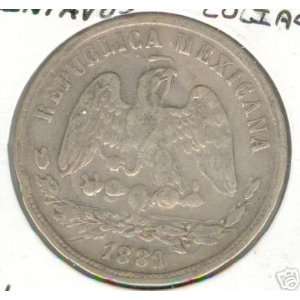  Mexico (Republic) 50 Centavos 1881 Cn Culiacan, Silver 