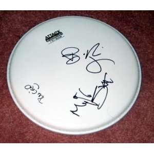  GREEN DAY autographed SIGNED Drumhead *PROOF Everything 