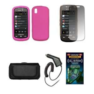  Samsung Instinct S30 Premium Black Leather Carrying Pouch 