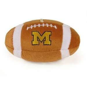   Plush Dog Football Toy Team University of Michigan