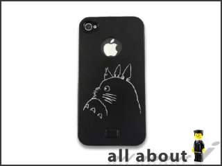 Totoro Cartoon Logo For i Phone 4 / 4S Metal Alumor Case / Cover 