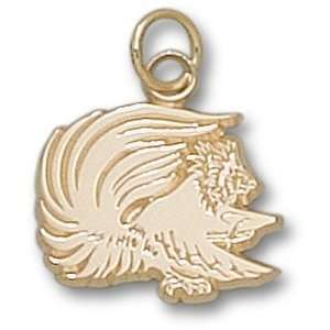Jacksonville State Gamecock1/2 Pendant (Gold Plated)