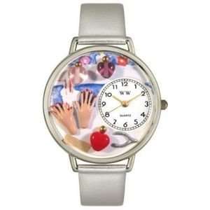    Nail Tech Watch Silver Manicure Pedicure Clock New Uniq Beauty
