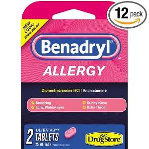  Lil Drugstore Products Benadryl, 2 Count (Pack of 12 