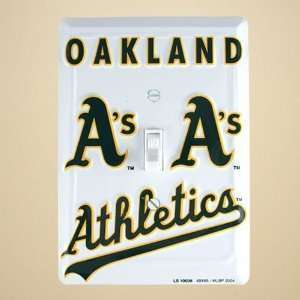  Oakland Athletics White Switch Plate Cover: Sports 