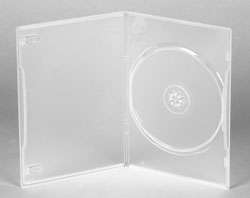 Clear Slimline DVD CD Media Plastic Storage Cases New  