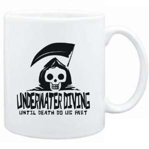  Mug White  Underwater Diving UNTIL DEATH SEPARATE US 