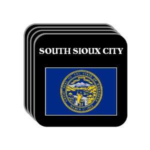 US State Flag   SOUTH SIOUX CITY, Nebraska (NE) Set of 4 Mini Mousepad 
