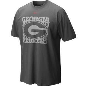 Nike Georgia Bulldogs Charcoal Undercover Logo T shirt  